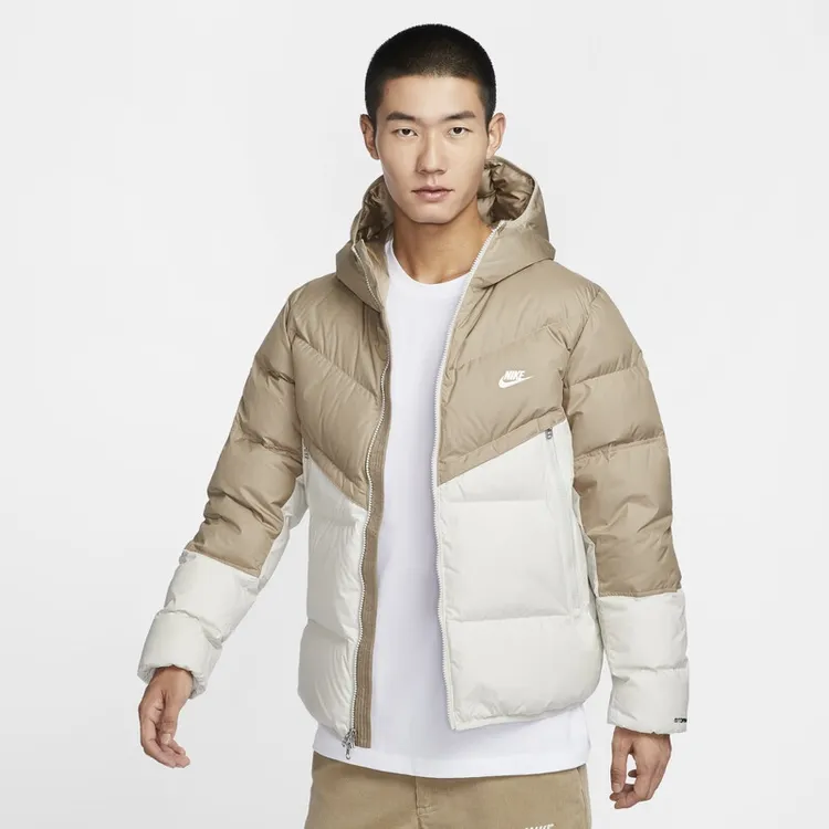 耐克NIKE STORM-FIT男子防风连帽羽绒服夹克冬季轻盈外套DV1132
