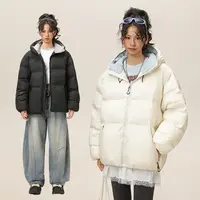 PAKA户外加厚连帽保暖外套防风冬季御寒男女同款时尚休闲棉服