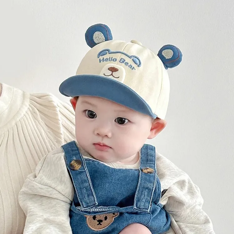 婴儿帽子春秋季宝宝鸭舌帽可爱超萌婴幼儿男女儿童遮阳防晒棒球帽