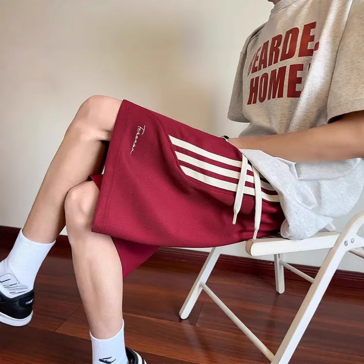 潮牌2025新款美式高街运动短裤夏季男女同款宽松休闲