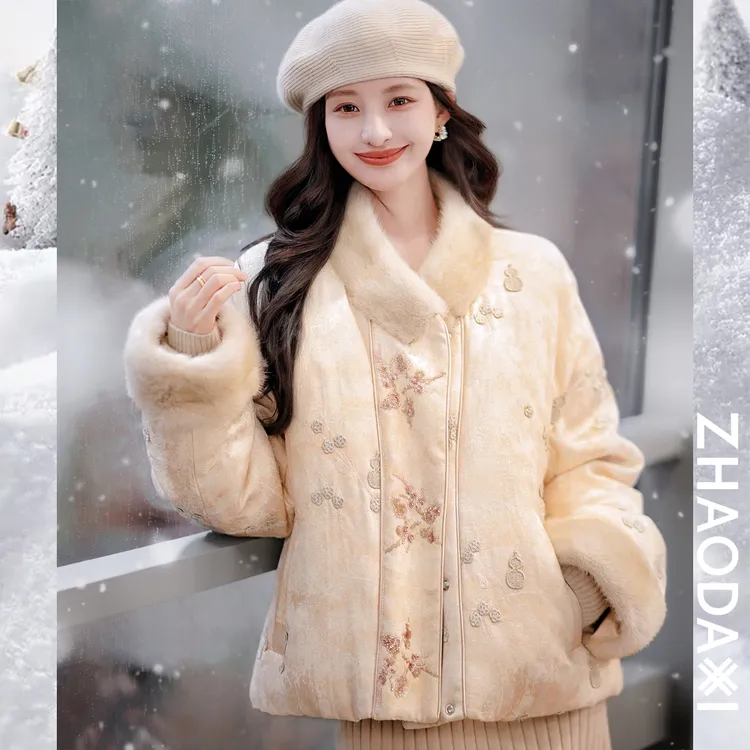 【赵大喜】福满满.水貂鹅绒服 | 90白鹅绒/水貂毛 