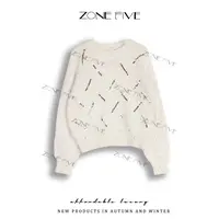 【zonefive】2025秋冬新潮重工设计感洋气时尚幻彩上衣