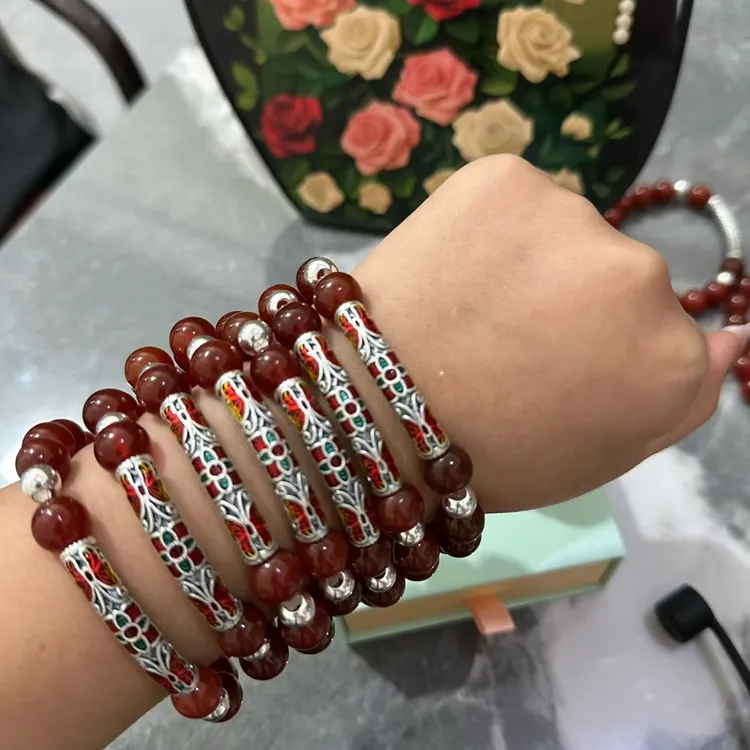 925银手镯 925纯银手链可重打