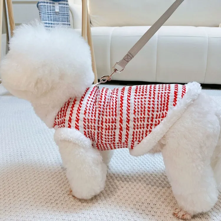 小中大型犬马甲加绒宠物狗狗柯基金毛猫咪衣服秋冬款保暖衣可爱XF