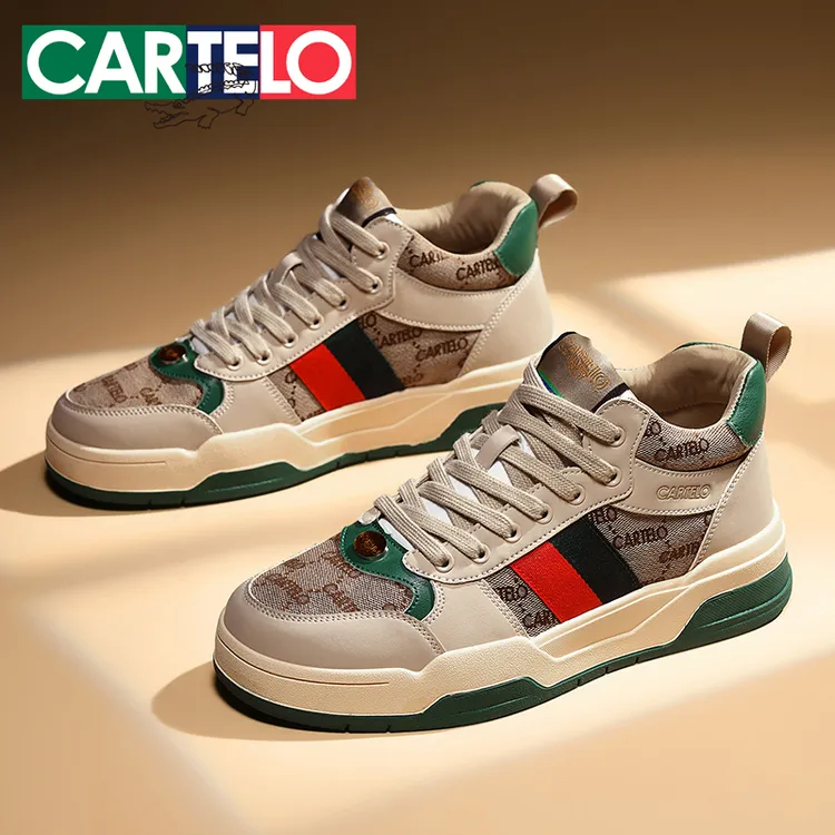 卡帝乐鳄鱼休闲板鞋2025年秋冬新款百搭潮流中帮男女同款情侣鞋子商品图