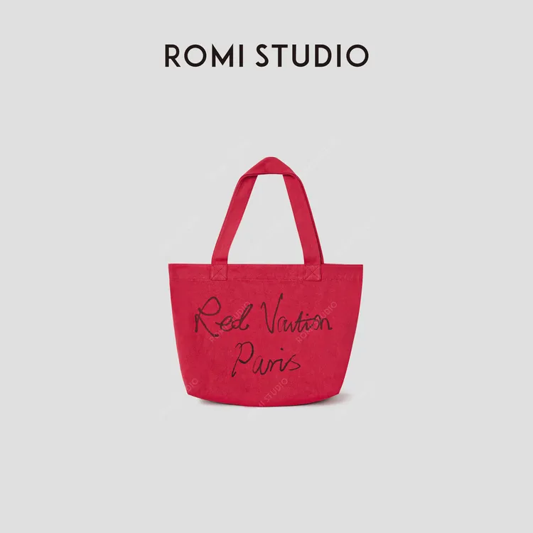 ROMI STUDIO 首饰袋 基础简约棉质烫印logo帆布包 RWCRP33901