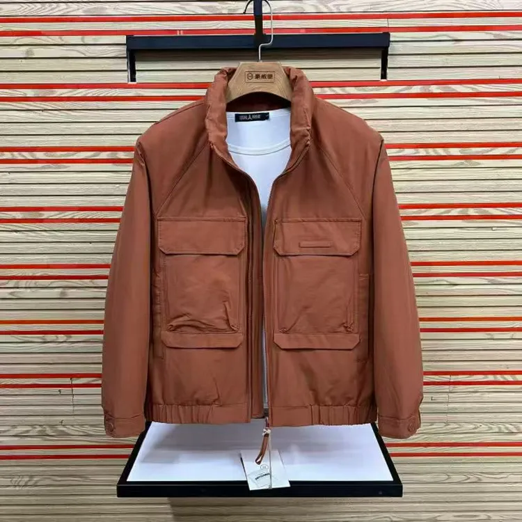 男装休闲立领款高品质舒适款冬季男装外套夹克潮流短款男款秋冬