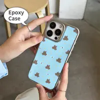 韩系可爱星星小熊滴胶适用苹果17手机壳iphone16promax女新款1543