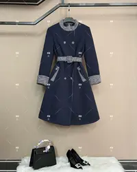 秋冬气质小香风设计师中长款羽绒服轻奢女 GS-58053