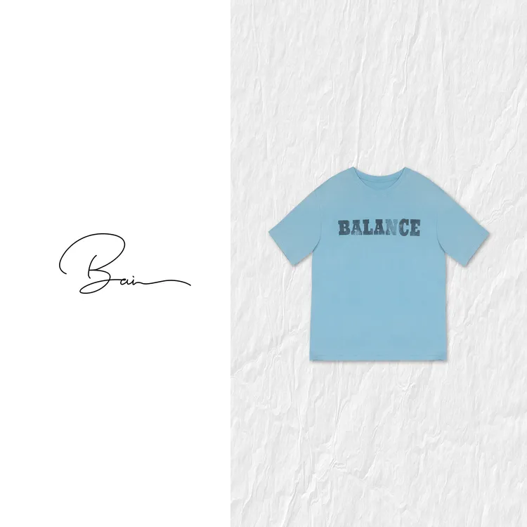 TXB "巴伦"棉质复古水洗做旧宽松舒适百搭圆领T恤XB-7623