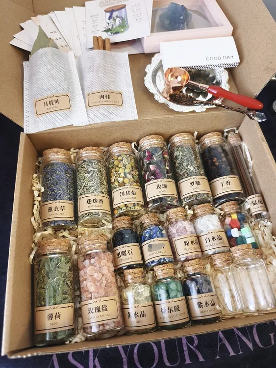 新手入门手作许愿瓶能量瓶香薰蜡烛材料包 赠送电子书教程
