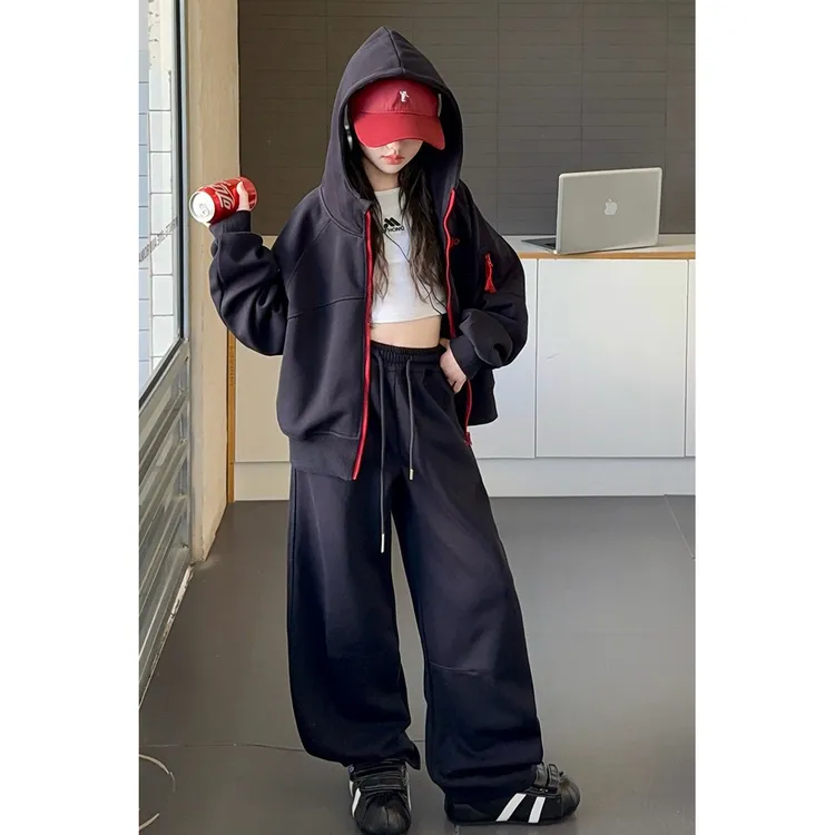 女童套装2025新款儿童春秋装大童初中生超好看衣服女孩秋季运动服