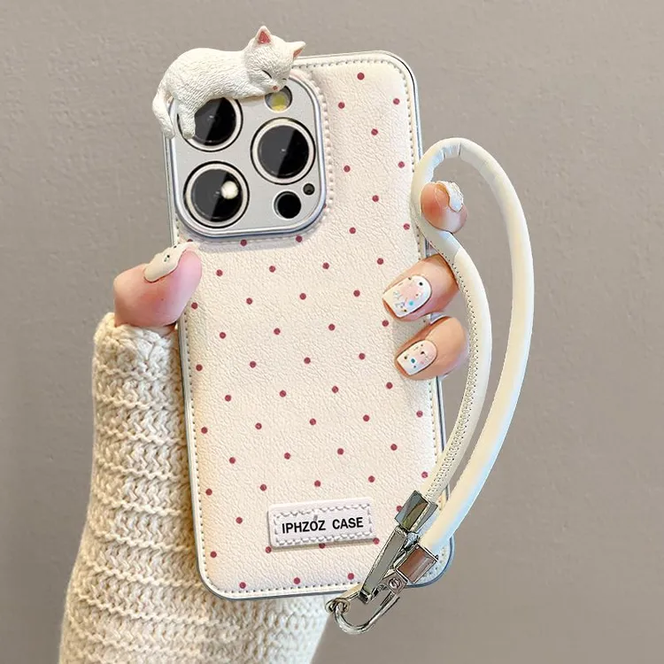 睡觉小猫适用苹果16pro手机壳新款华为mate70高级荣耀200女款vivo