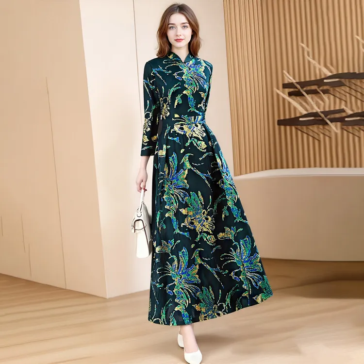  【思琪精选】中国风旗袍改良版连衣裙秋季2025年新款日常气质长款