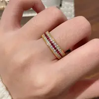 钛钢戒指 不掉色轻奢高级感新中式国风闪动蔷薇戒指A508