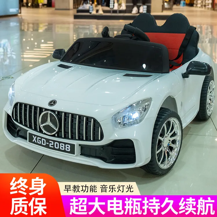 儿童可坐人电动车带遥控四轮四驱汽车小孩宝宝充电玛莎拉蒂跑车