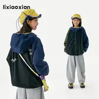 梨小闲原创女童2025冬新款加绒外套中大童衣儿童两面穿休闲防风衣