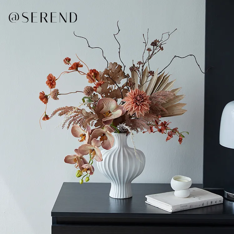 橘子海-现代轻奢风格仿真花束客厅电视柜餐桌装饰摆件手捧花