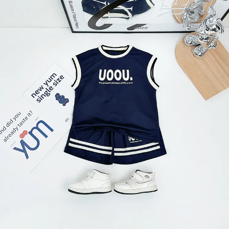 儿童夏装套装夏季2025新款男童运动两件套 BDX25836 悠悠童话童装