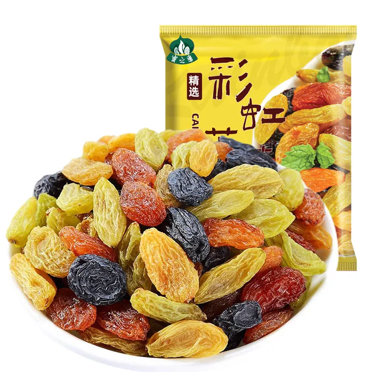 蜜之番吐鲁番混合彩虹葡萄干125g*8袋