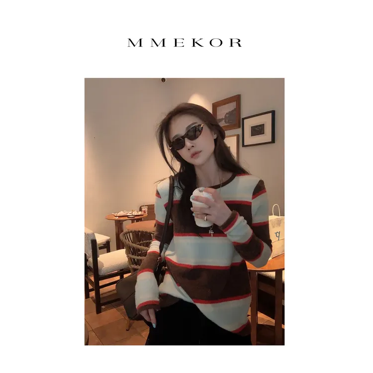 MMEKOR“跳跳糖”T恤 2025新款秋款时髦书呆子长袖 31031