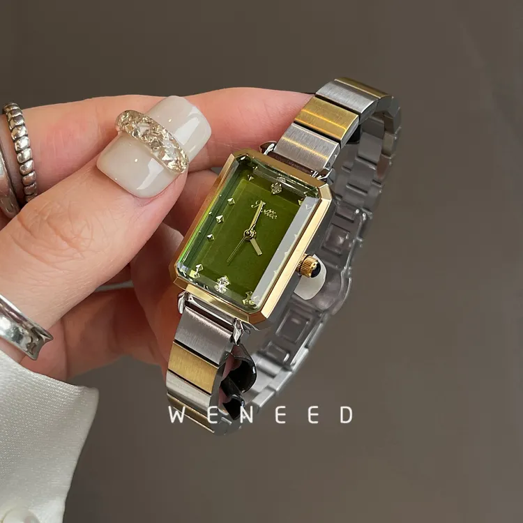 weneed方糖小绿表手表女2025新款轻奢小众女士时尚高级感气质女表