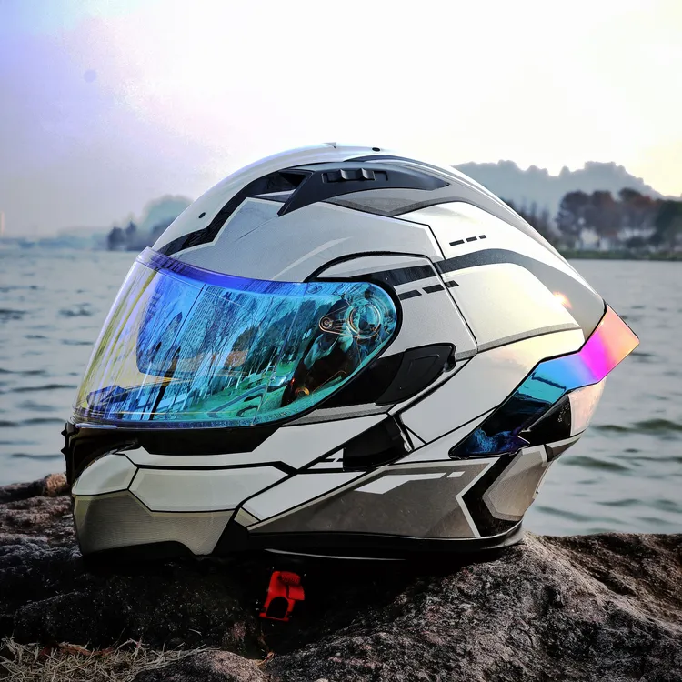 【送蓝牙】Orz摩托车头盔骑行揭面双镜3C透气品牌四季个性新国标A类