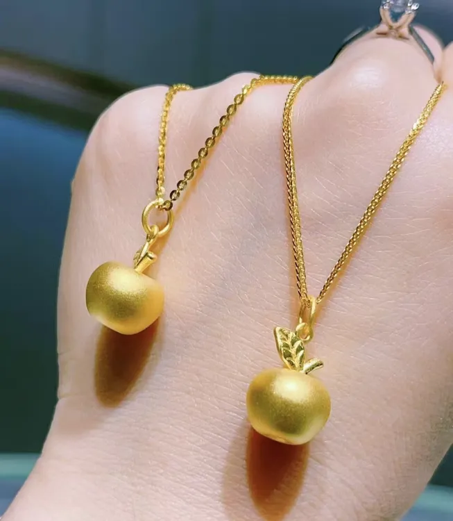 周大生经典周大生足金哑光小苹果平安果适合送女友岁岁平安果