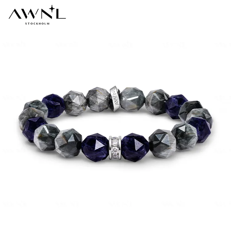 AWNL飞鹰蓝纹石手链男款小众珠宝设计感潮酷手串小众首饰高级感