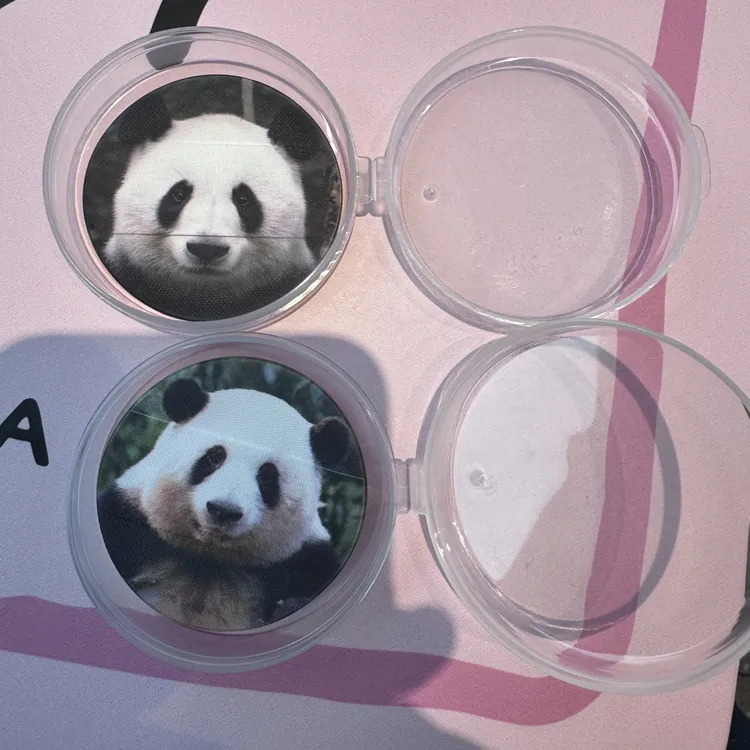 花花和叶亲亲双面粉扑 送收纳盒