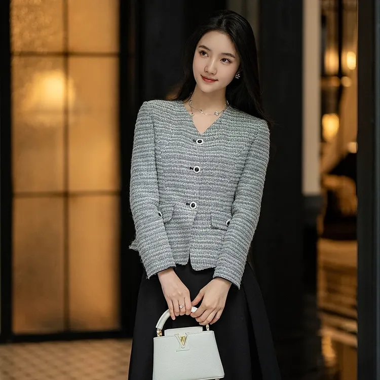 2025年新款设计感小香风百搭短外套气质收腰显瘦-MOGA01WJK007B11