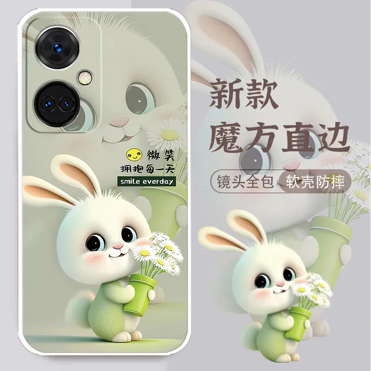 OPPOK11手机壳PJC110全包边卡通兔新款网红女硅胶防摔软壳潮男k11