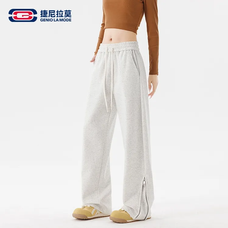 【敖瑞鹏代言】【赠小卡】捷尼拉莫美式高街休闲男女同款宽松直筒裤