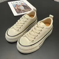 【秀秀新品】皮面厚底鞋白鞋小个子必备福音时尚