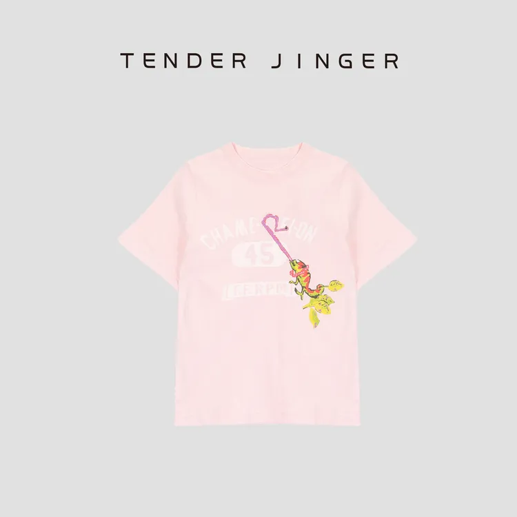 Tender Jinger【活动】圆领舒适百搭纯棉短袖T52FCC30411