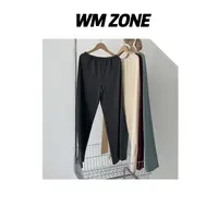 WM 3-15-3412 纯色休闲阔腿裤
