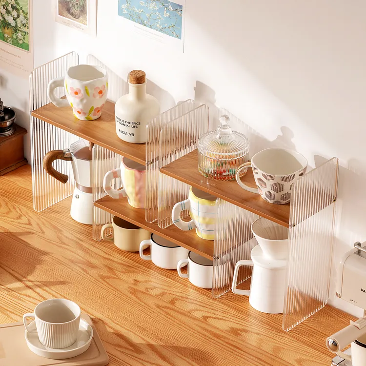 水杯子收纳置物架桌面杯架马克杯水吧咖啡茶具储物家用餐边柜多层