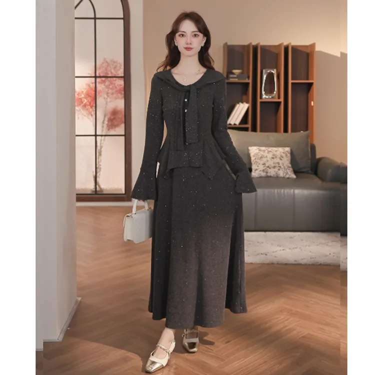 乔琪拉【雾迟少女】秋季慵懒风高级感气质百搭套装50850F-50856F