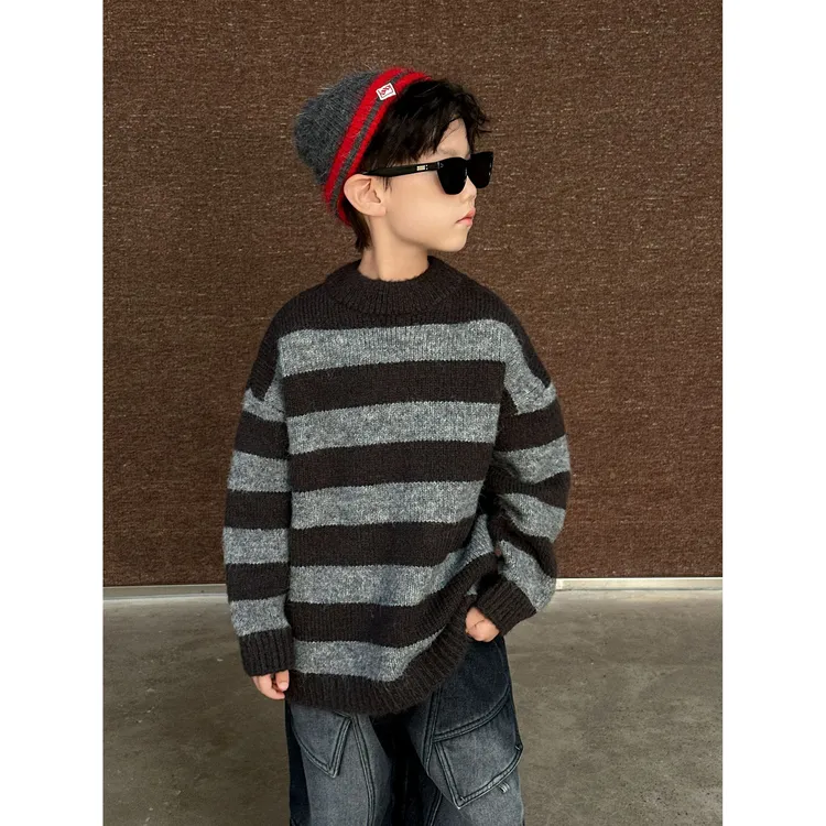 涵芽童装男童冬款毛衣2025秋冬新款儿童羊毛衫HY25451