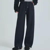 【草莓自营】BONAS/宝娜斯秋冬新款羊毛蚕丝高腰显瘦弯刀裤 82782-Y