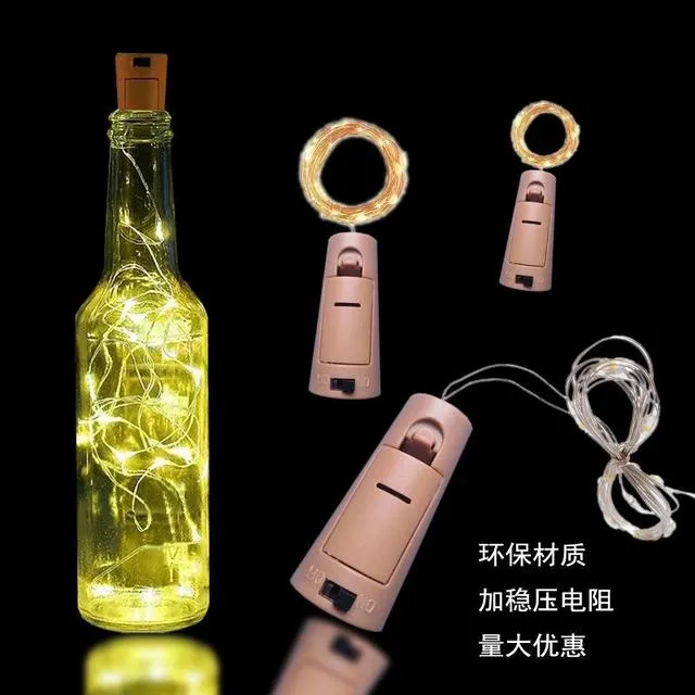 led铜线灯串瓶塞灯网红酒瓶灯酒吧少女心装饰小彩灯厂家直供