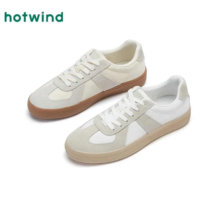 热风男士轻奢软底软面高级不累脚透气干爽舒适小白鞋H14M25741