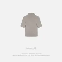 Meiying-“焙糖絮泊”羊毛混纺中高领T恤YA5QT012