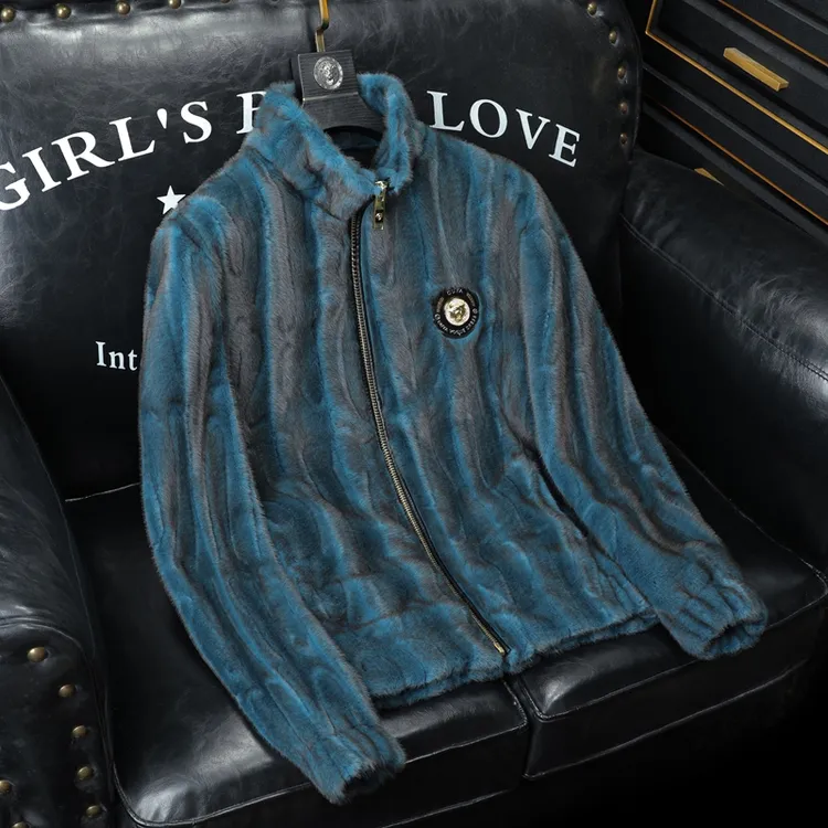 SIBONEULAT希敦纽勒欧货防韩版外套加厚保暖男士冬季皮毛一体夹克