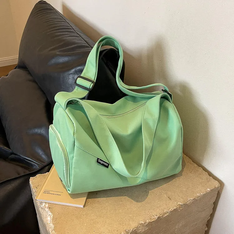 2025新款休闲大容量旅行包时尚百搭手提包运动健身女包单肩斜挎包