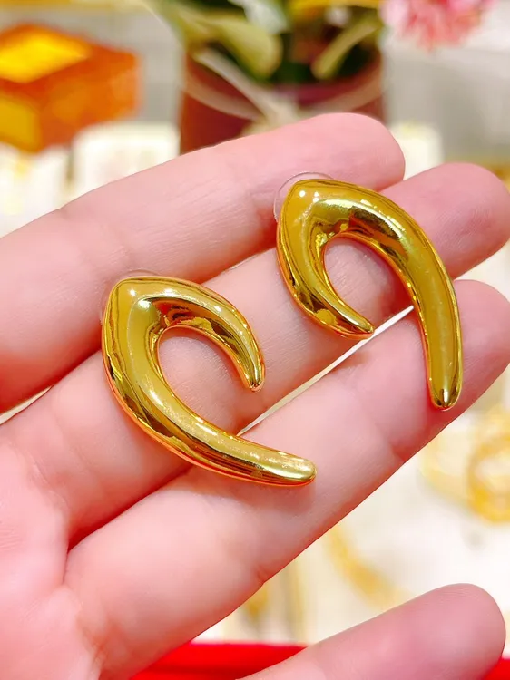 合金耳饰 0.15g  耳环 【1】سېھران مىس قاپىلىما ئالتۇنلىرى