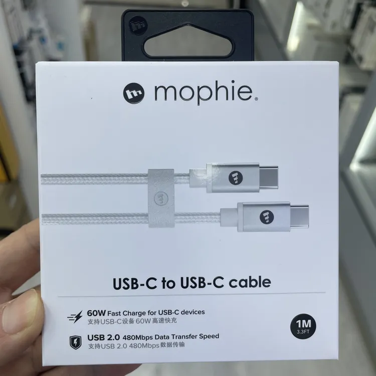 mophie 60w适用苹果手机15 16 17数据线快充线充电器笔记本iPad