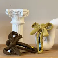 木子秋冬日暖阳~复古蝴蝶结盘发鸭嘴夹ins高级感时髦洋气搭发夹