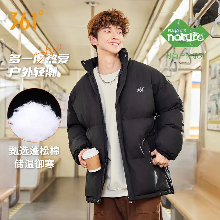 361°秋冬新款棉服情侣款立领加厚棉袄外套运动保暖冬装防寒棉衣