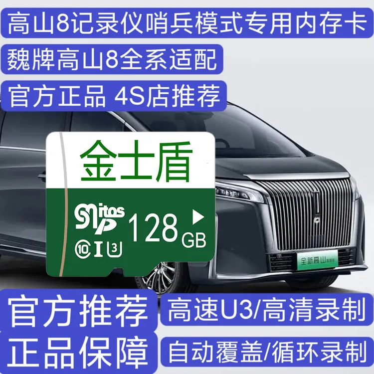 高山8记录仪哨兵模式专用高速内存卡魏牌高山8全系适配高清存储卡
